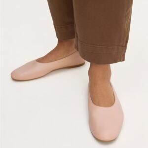 Everlane Blush Pink Leather Ballet Flats